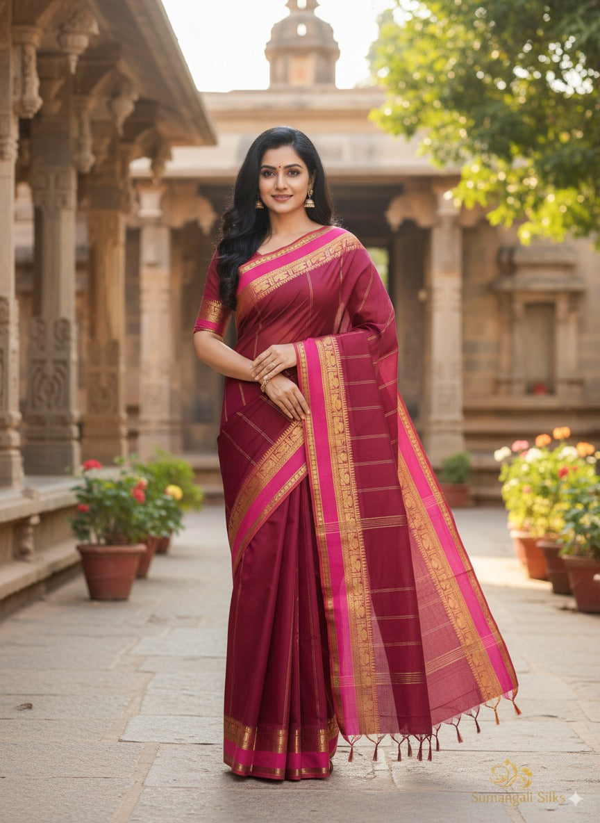 Raw silk sumangali silks