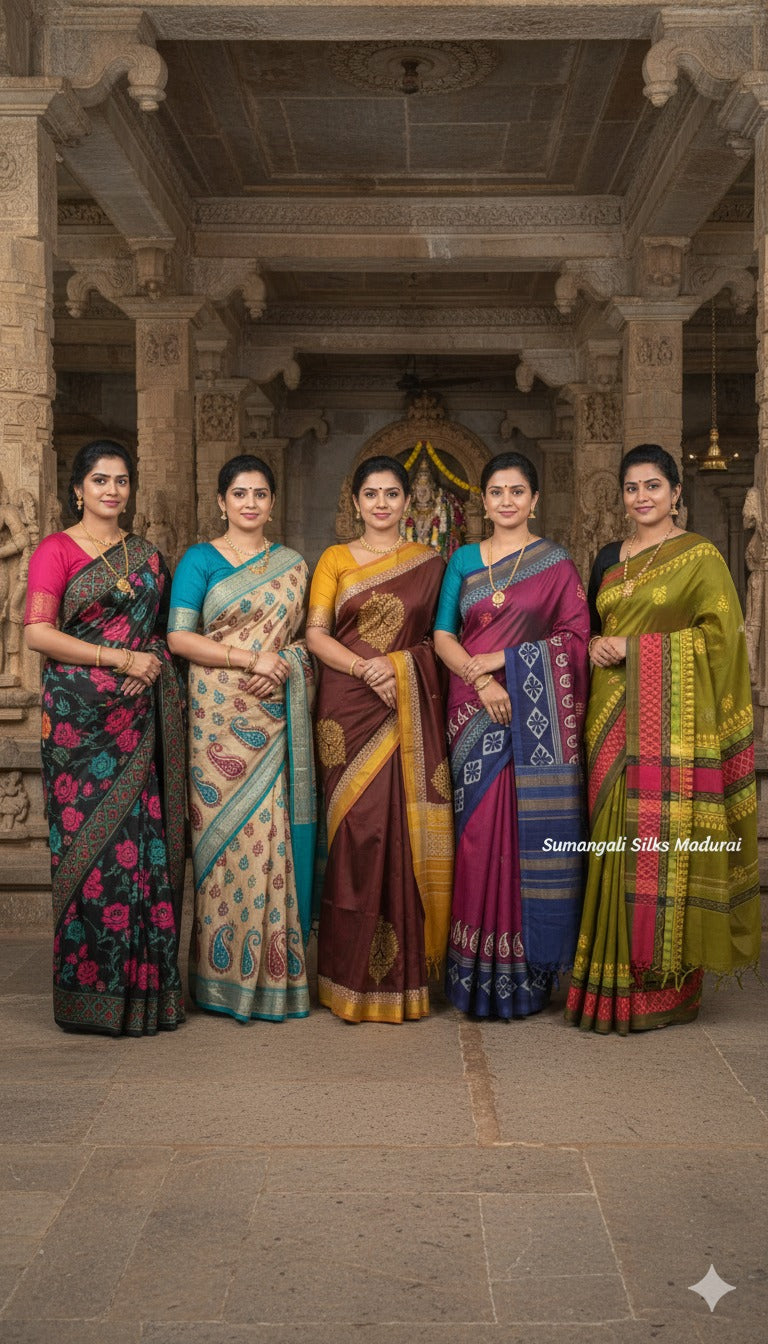 sungudi cotton sumangali silks