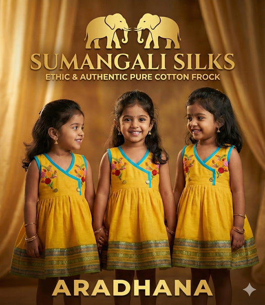 Arathana cotton frock sumangali silks