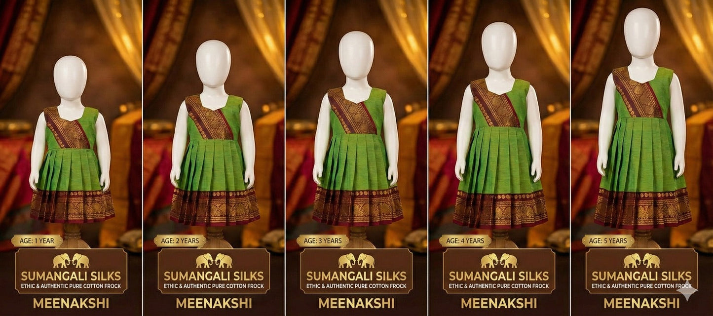 Meenakshi cotton frock sumangali silks