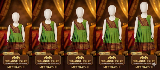 Meenakshi cotton frock sumangali silks