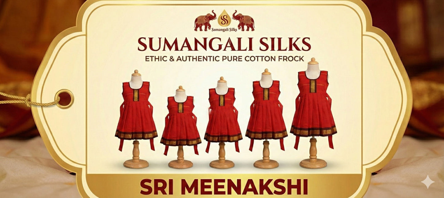 Meenakshi cotton frock sumangali silks