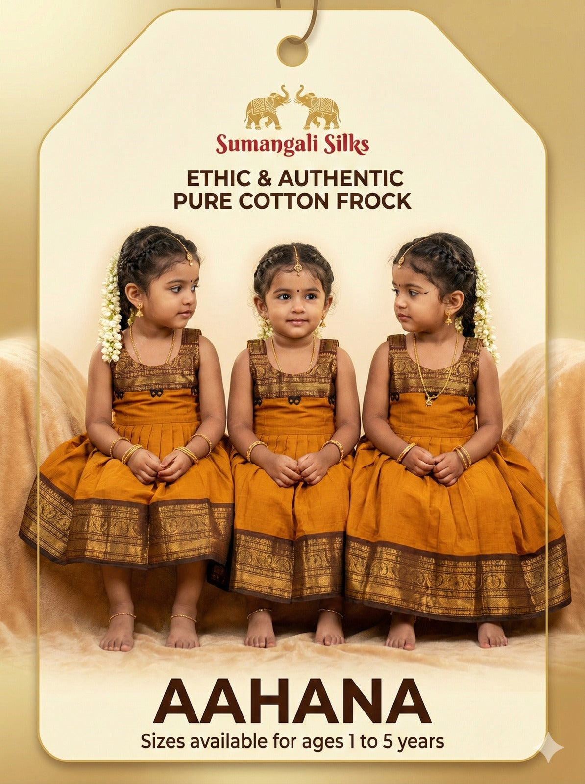 aahana cotton frock sumangali silks