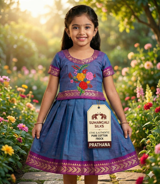 Prathana cotton frock sumangali silks
