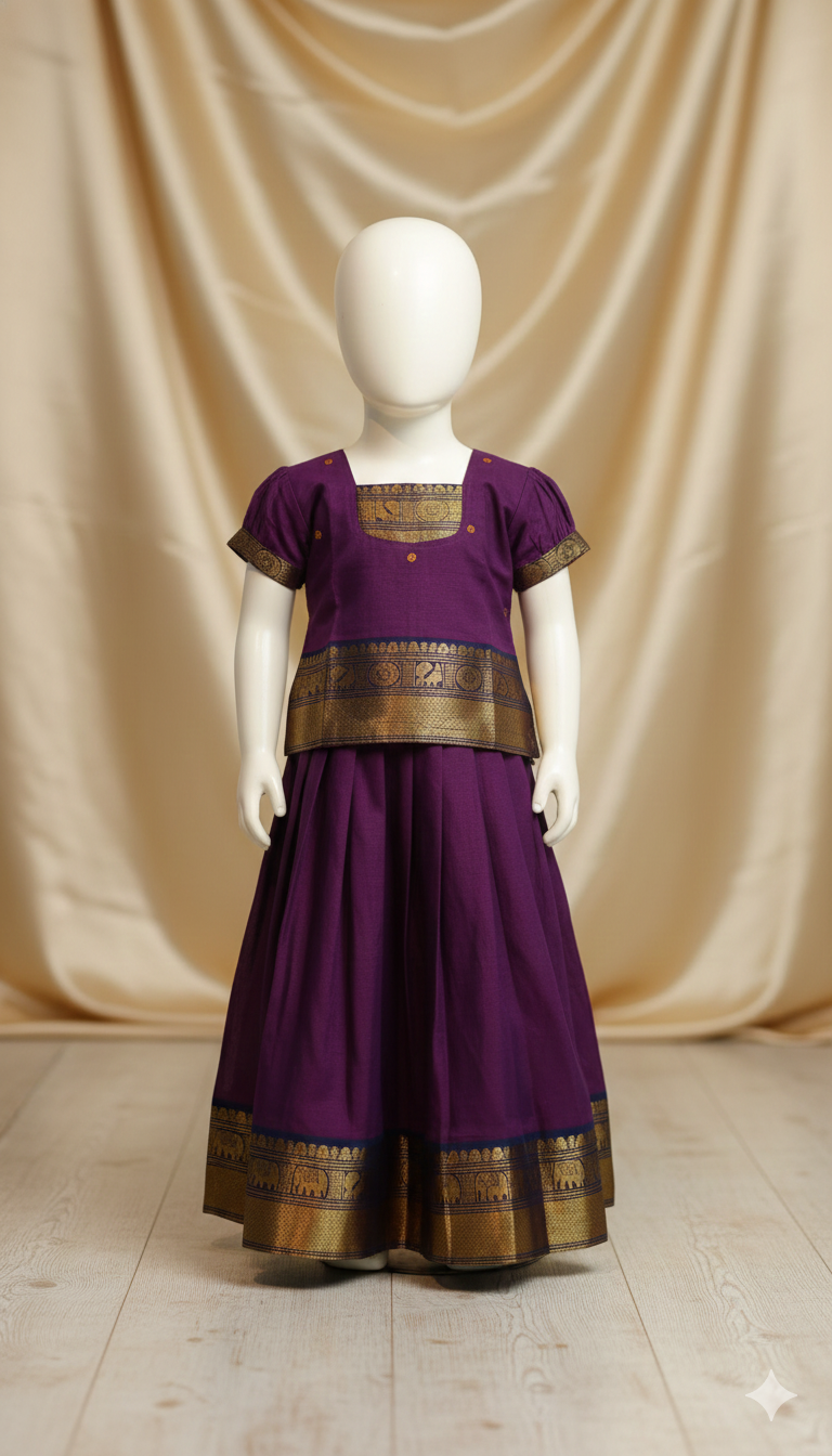 Chettinad Cotton Frock sumangali silks