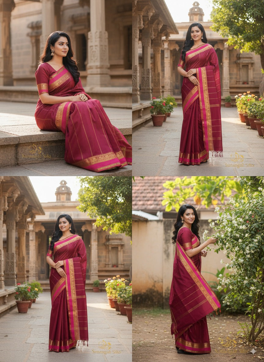 Raw silk sumangali silks