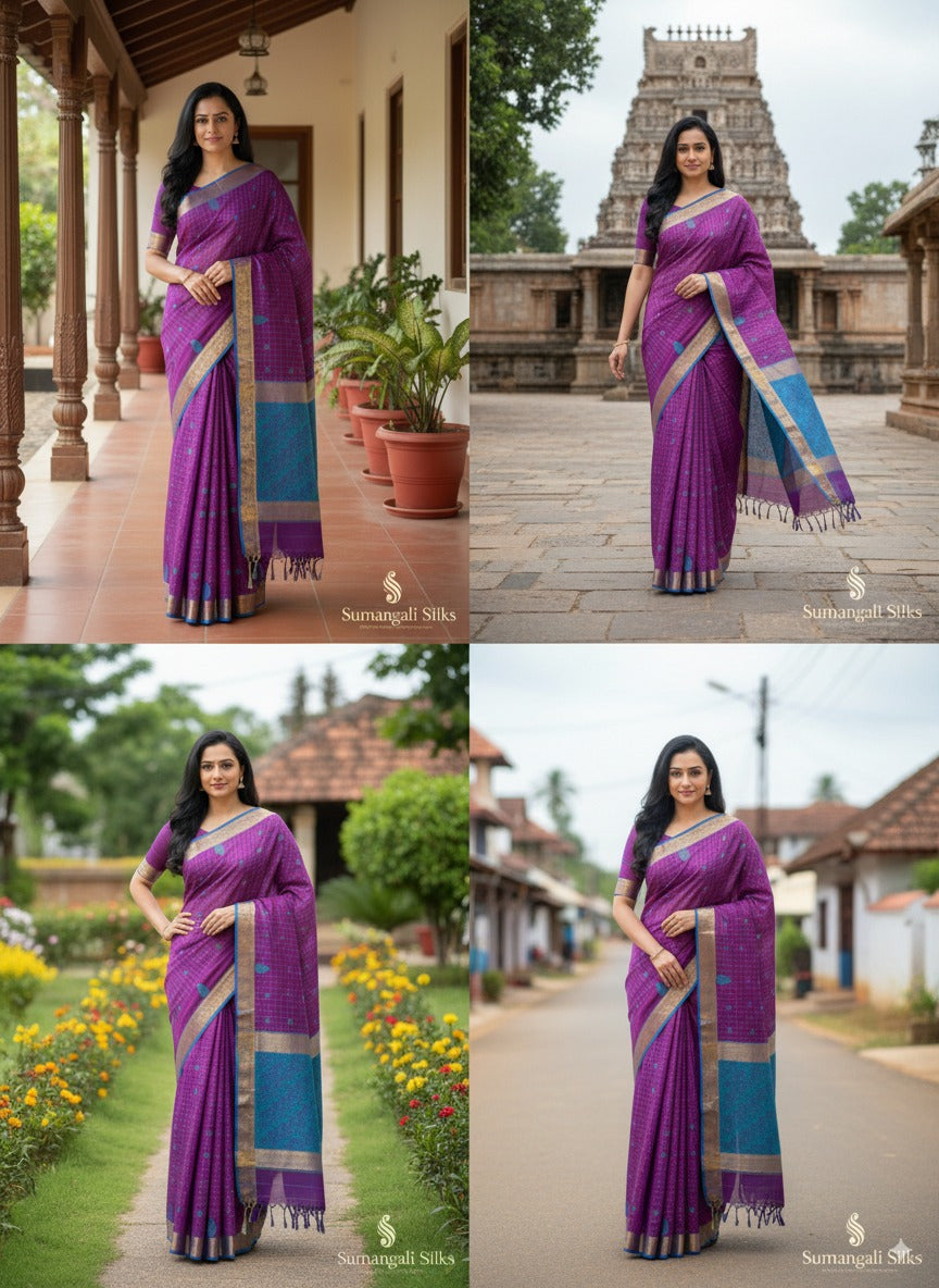 Raw silk saree sumangali silks
