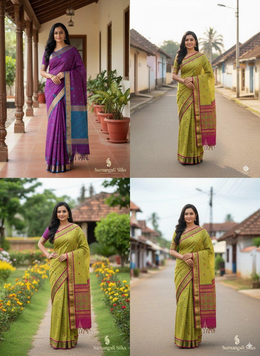 Raw  silk saree sumangali silks