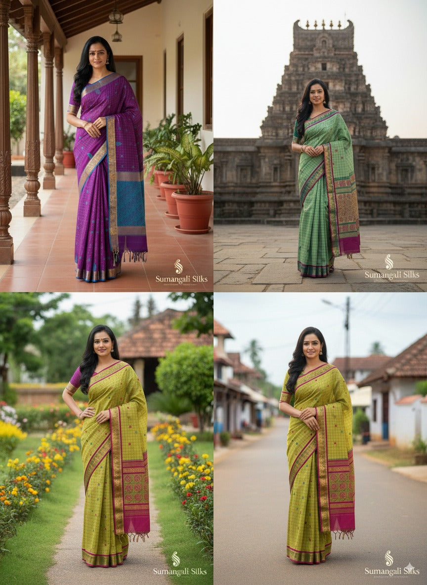 Raw  silk saree sumangali silks