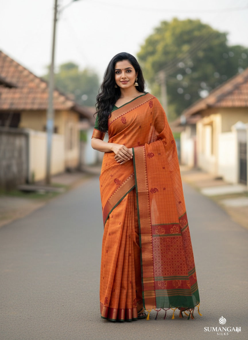 Raw  silk saree sumangali silks