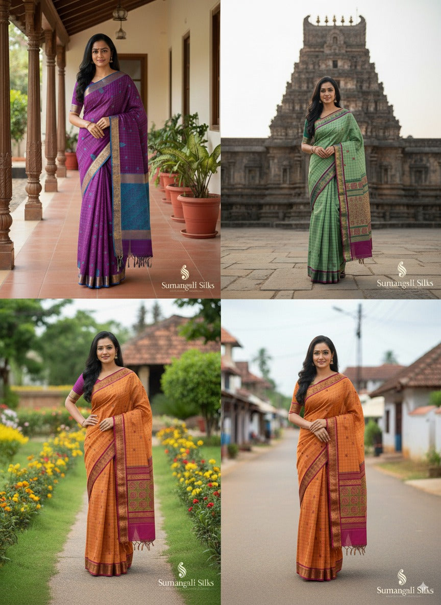 Raw  silk saree sumangali silks