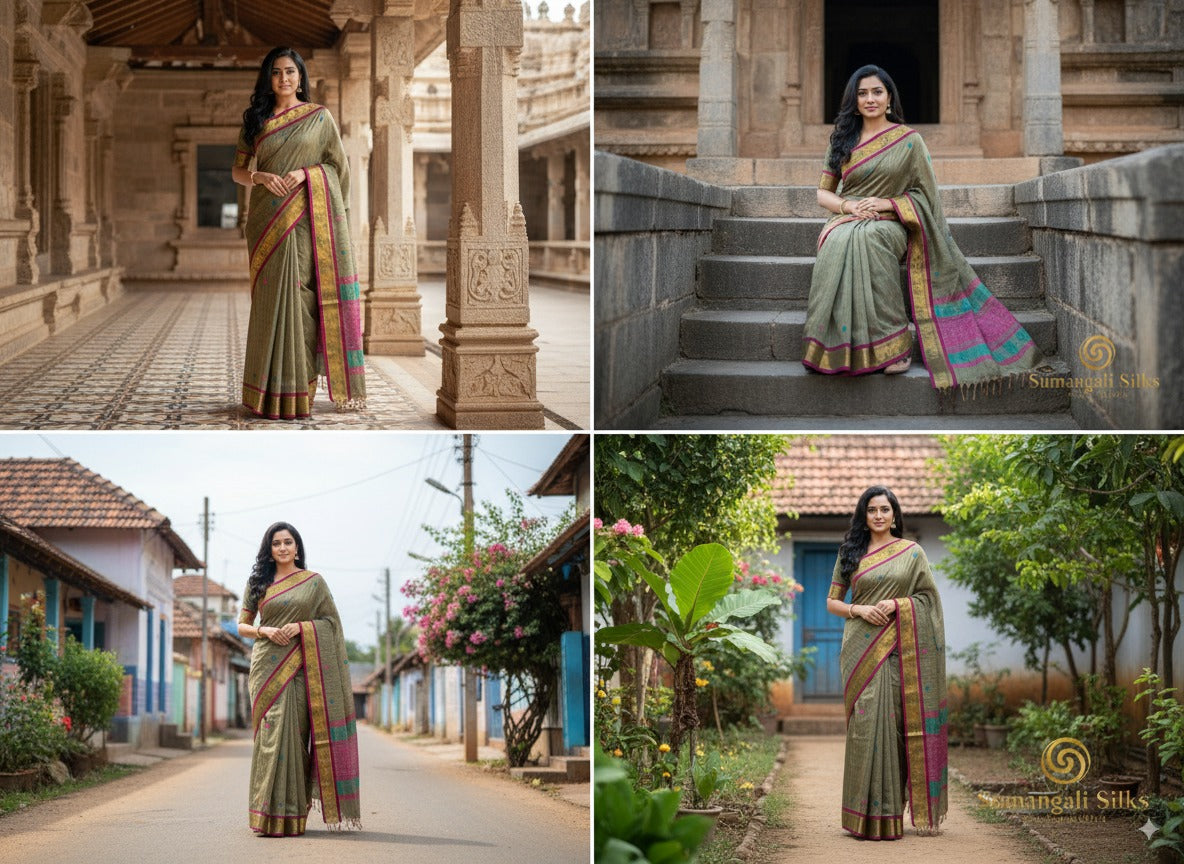 Raw  silk saree sumangali silks