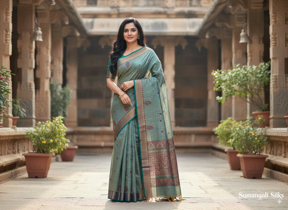 Raw  silk saree sumangali silks