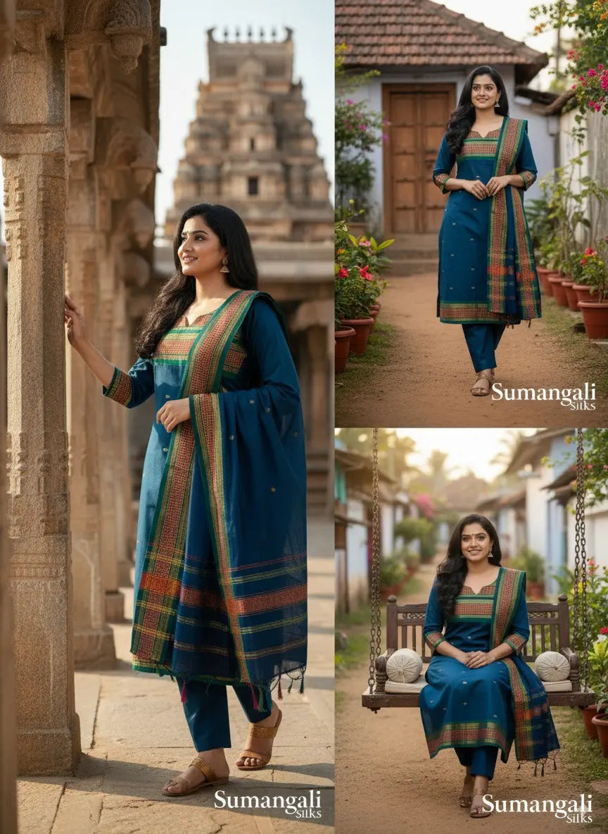 Traditional Cotton Tops sumangali silks