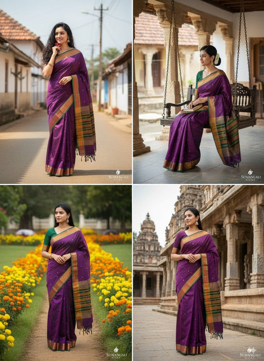 mercerized cotton saree sumangali silks