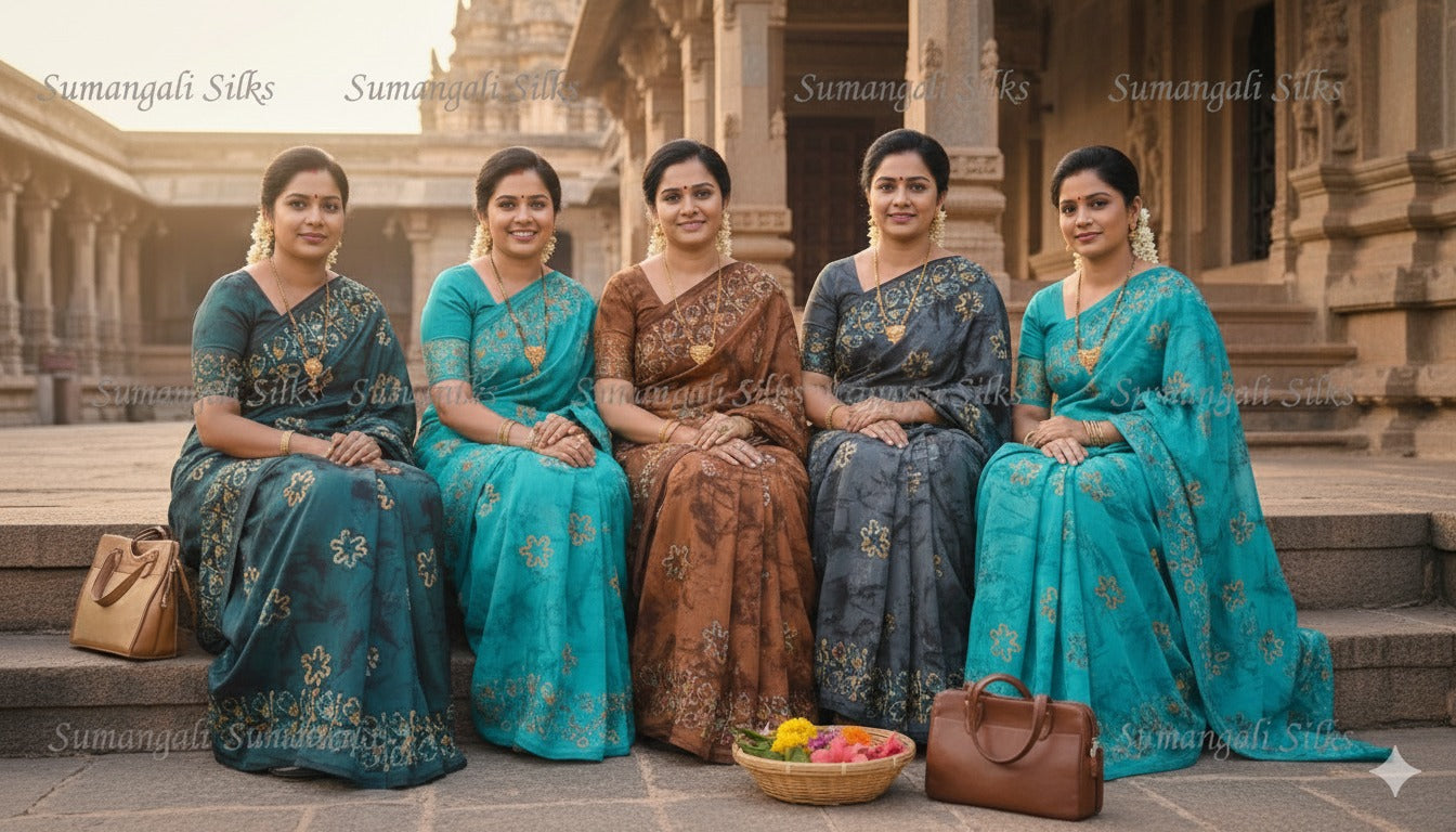 Marble Wax nice Cotton sumangali silks