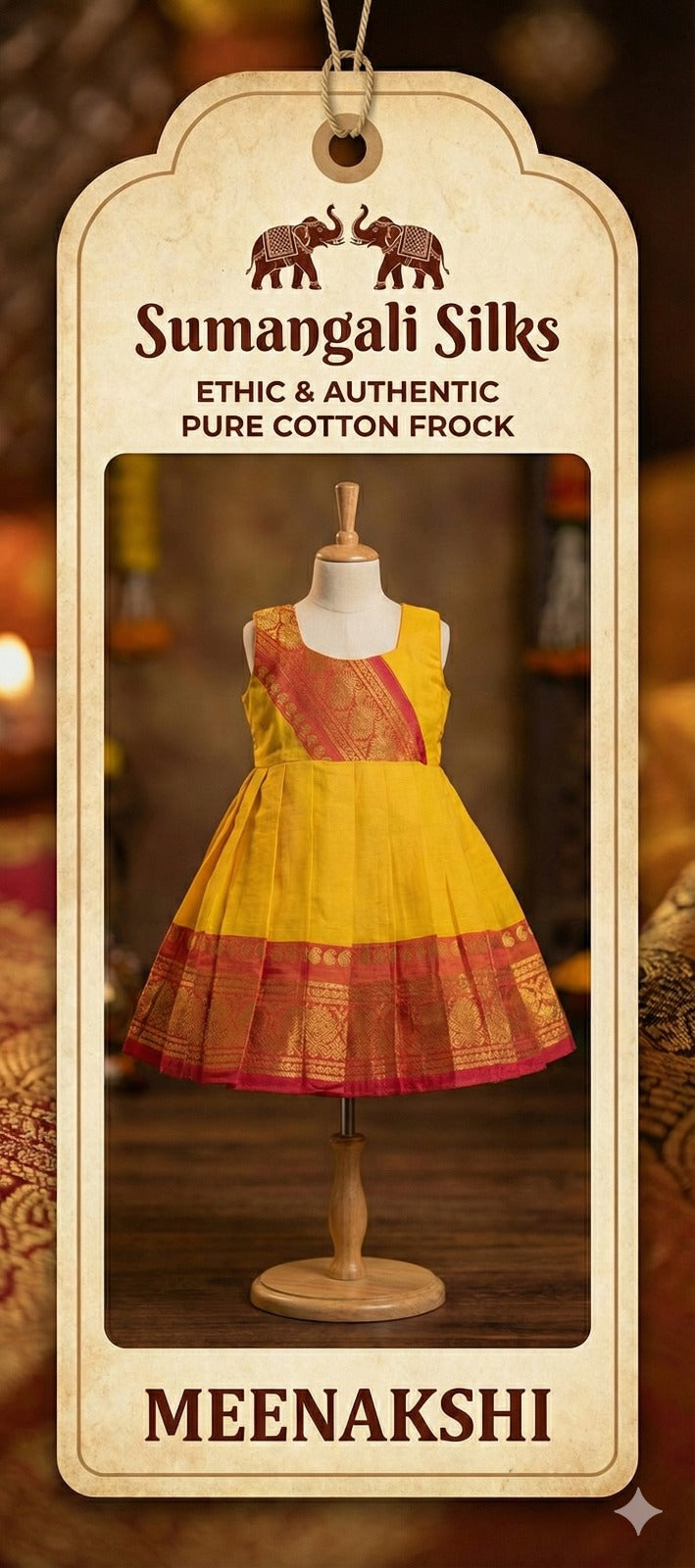 Meenakshi cotton frock sumangali silks