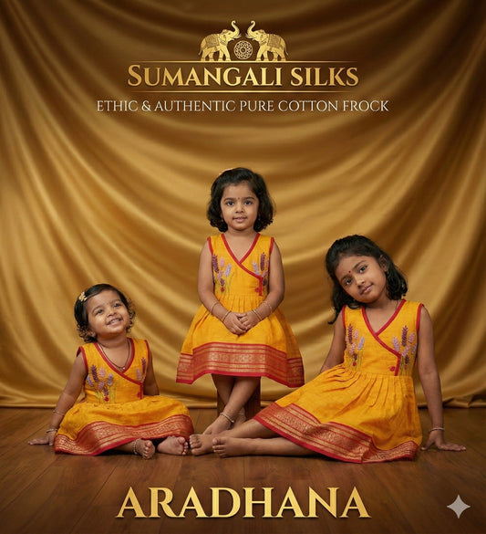 Arathana cotton frock sumangali silks