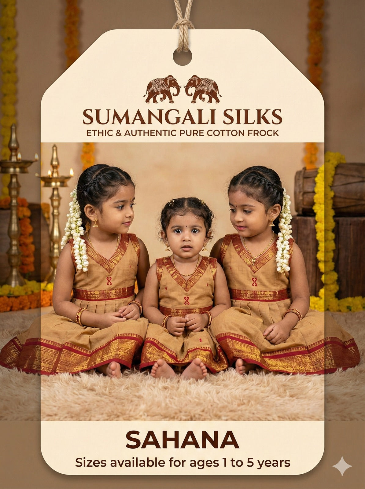 sahana cotton frock sumangali silks